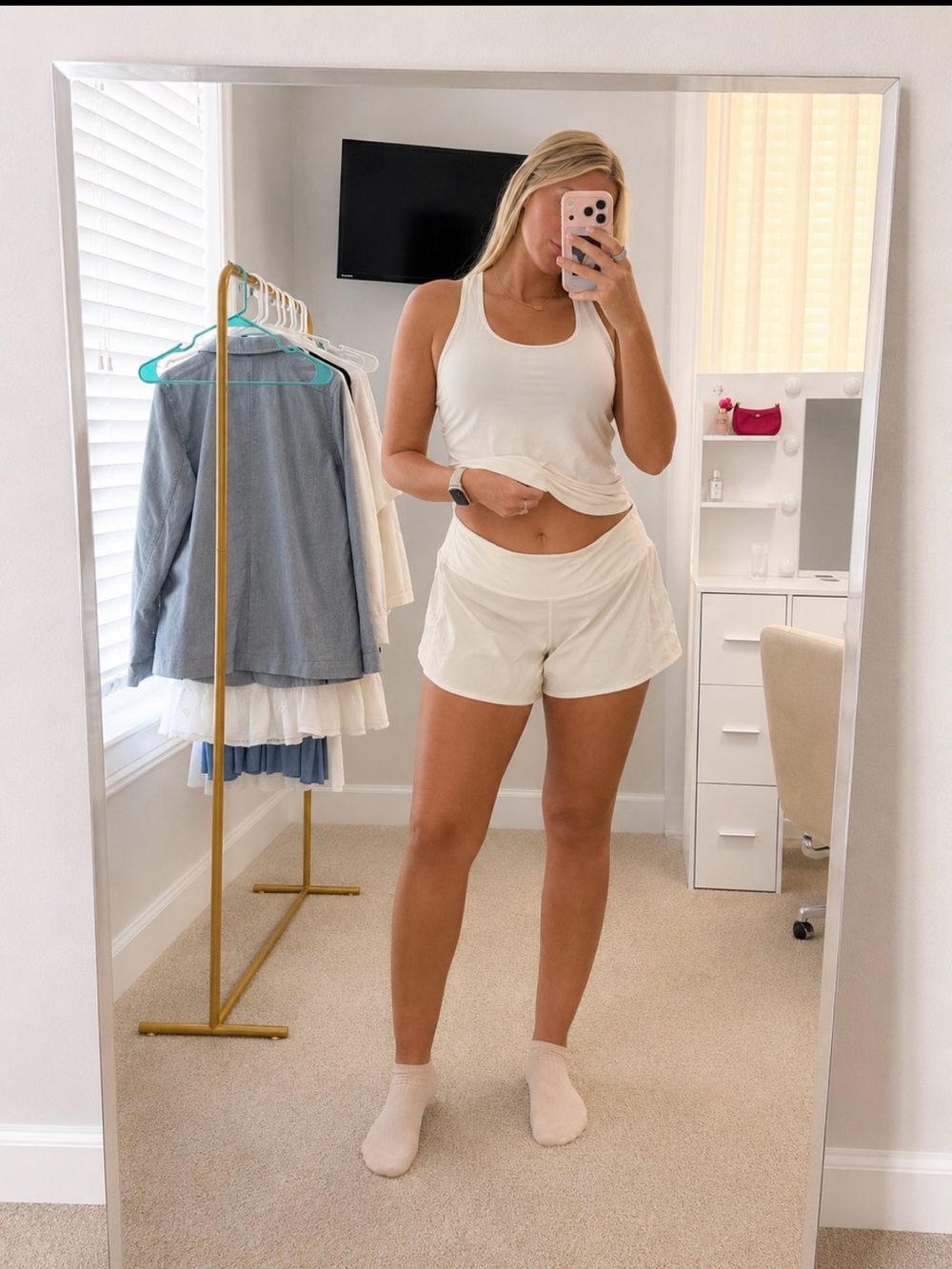 4” lulu high waisted shorts